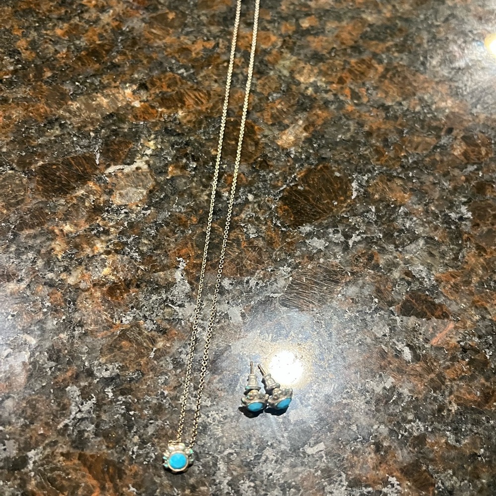 Brighton Turquoise Colored Jewelry Set - Picture 2 of 2